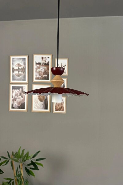 Bamyum Moriva Vişne Çürüğü Metal Avize Q Şapka Başlık Tekli Rustik Cafe Moder...