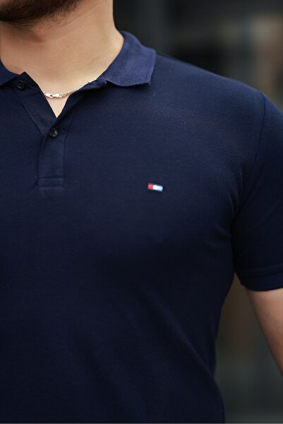 comstar Чоловіча футболка з коротким рукавом Laci зі складним коміром поло