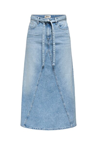 ONLY Onlsophia Belt Hw Maxi Dnm Skirt Mas Women's Blue Skirt - 15339020