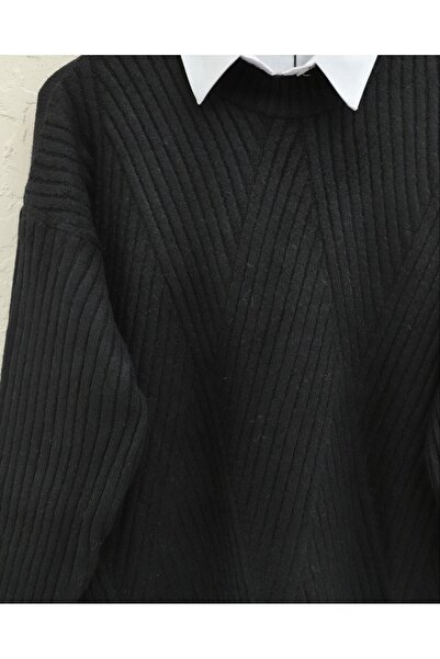 Modamorfo Běžící pletená tunika s diamantovým vzorem