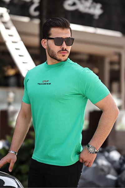 comstar Чоловічий велосипедний комір з принтом Basic зелений футболка