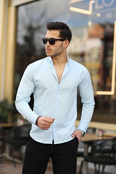 WOWA COMPANY Cămașă Classic Slim Fit pentru bărbați