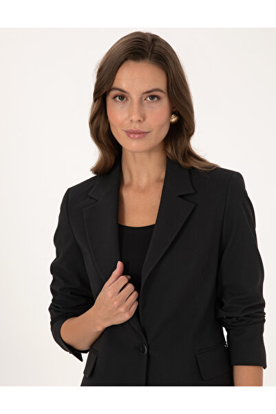 Pierre Cardin Black Slim Fit Jacket 50319423-Vr046