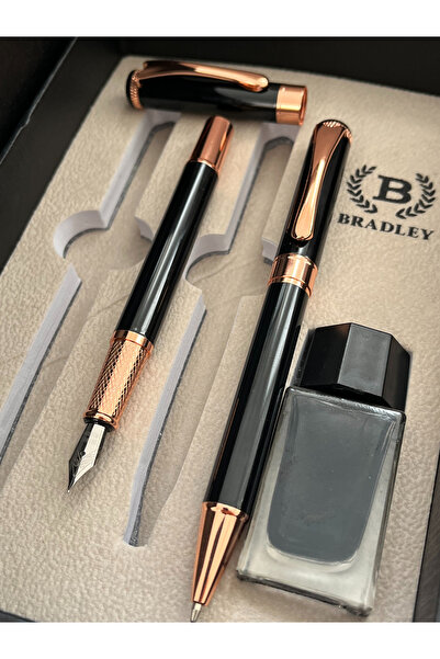 NEVCE STORE Premium Dolma ve Roller Kalem Seti Şık Metal Gövde Özel Hediye Ku...