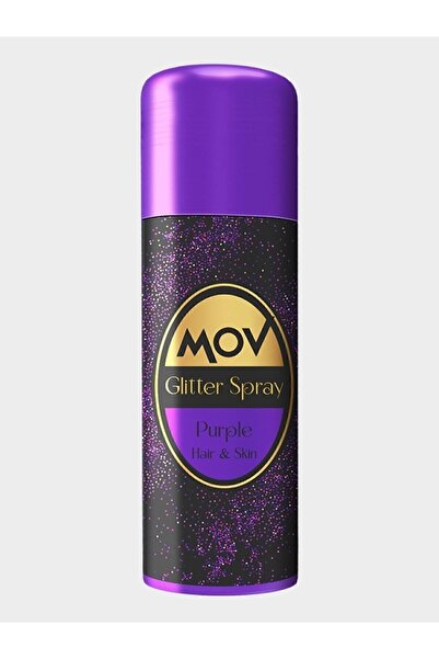 MOV Glitter Spray Mor 90 ml – Büyüleyici Mor Işıltılı Vücut ve Saç Spreyi