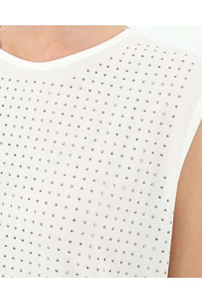 Modamorfo Women's Zero Sleeve Stone Tunic -24S-10525Tun