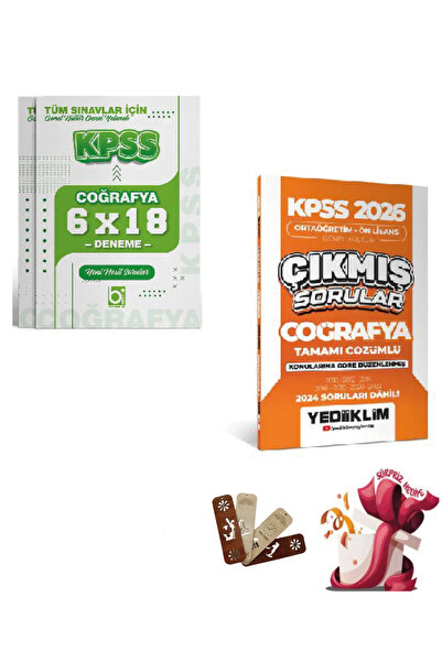 Yediiklim Yayınları Yediiklim 2026 KPSS GYGK Ortaöğretim Önlisans Coğrafya Çı...