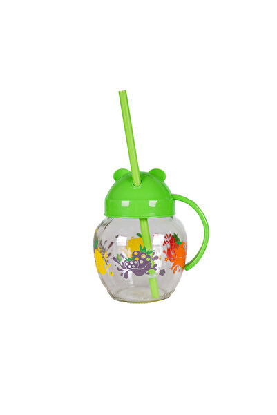 Mons Glass with Straw Drinking Cup Figured Cup Bpa Free Cup Qlux Children's Baby Cup with Straw