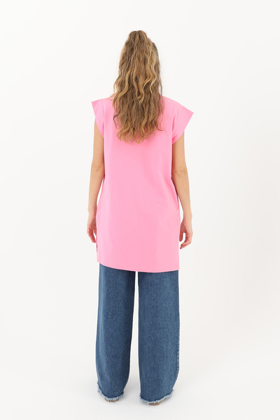 Modamorfo Women's Basic Sleeveless T-Shirt - 30725Tun