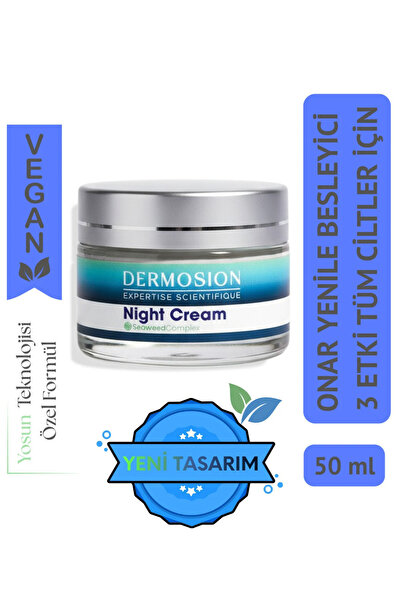 dermosion Yosun Ginseng Özlü Peptit Gece Bakım Kremi - Derinlemesine Nemlendi...