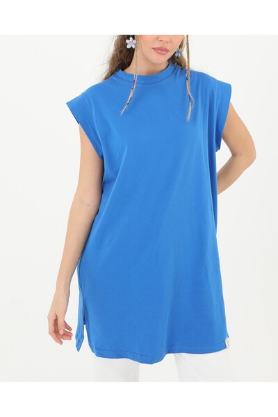 Modamorfo Women's Basic Sleeveless T-Shirt - 30725Tun