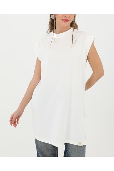 Modamorfo Women's Basic Sleeveless T-Shirt - 30725Tun