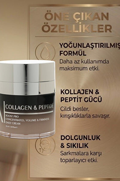 Aceso Cosmetics Kolajen Peptid Içerikli Aydınlatıcı Ve Sıkılaştırıcı Nemlendirici Günlük Yüz Kremi – 50 ml