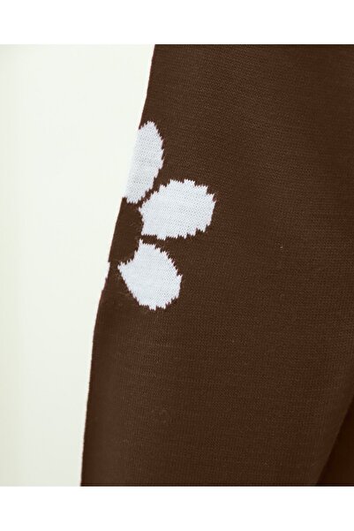 Modamorfo Daisy Patterned Buttoned Cardigan - Brown