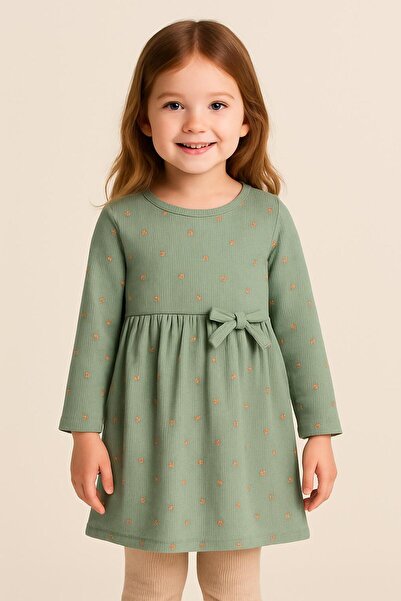 minella kids فستان إنترلوك بنقشة زهور للفتيات بعمر 2/5 سنوات