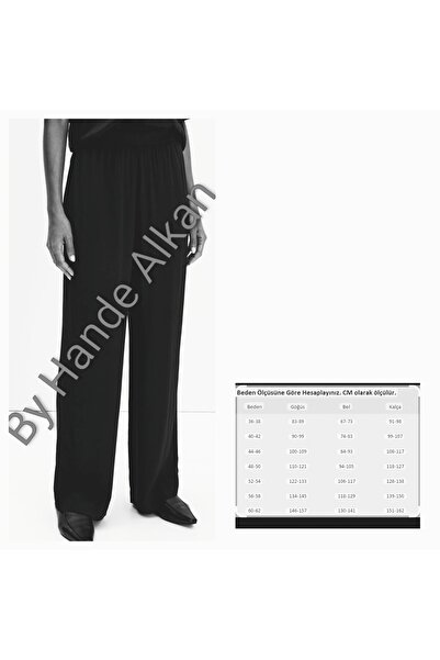 BY HANDE TASARIM بنطلون كريب مريح