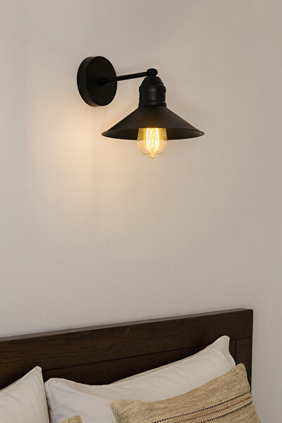 Uçar RETRO RUSTIC MODERN STYLE BLACK ORANGE GREEN METAL CAFE CAFFE BEDROOM ARCHITECTURE WALL SCONCE