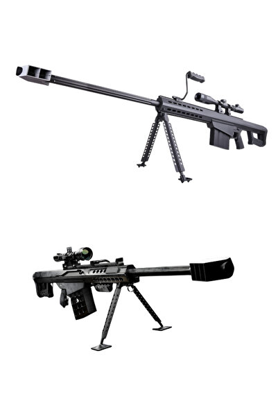 Generic Barrett M82A1 Sniper Rifle (Model HD712E) - Realistic Toy with 2 Barrels, Scope, and 500 Safe Water Beads