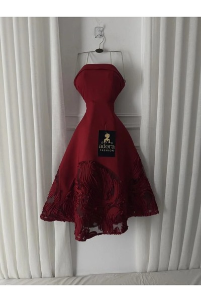 ADORA Elegant short Barbie dress with rose trim