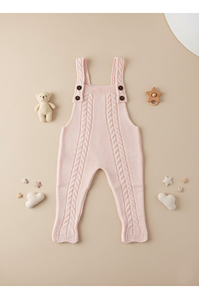 Cloudy Kids Kız Bebek Triko Salopet