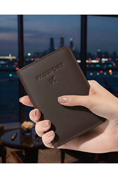 Gempo Vegan Leather Credit Card Holder Passport Case with Money Compartment Passport Holder