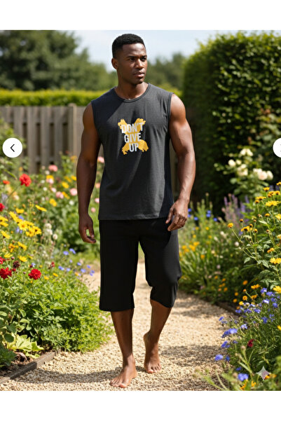 Sude HOMEWEAR ΣΕΤ ΠΙΤΖΑΜΑ ΑΝΔΡΙΚΟ ΑΘΛΗΤΗ ΚΑΤΩ ΚΑΠΡΙ