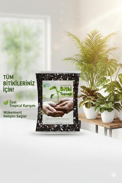 Genel Markalar 5 Litre Premium Çiçek Toprağı - Vitamin Tavyeli Böcek Sinek Ya...