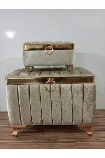Sonem Çeyiz Sandık Gelin Damat Bohça Nişan Çeyiz Sandığı 2li 0440