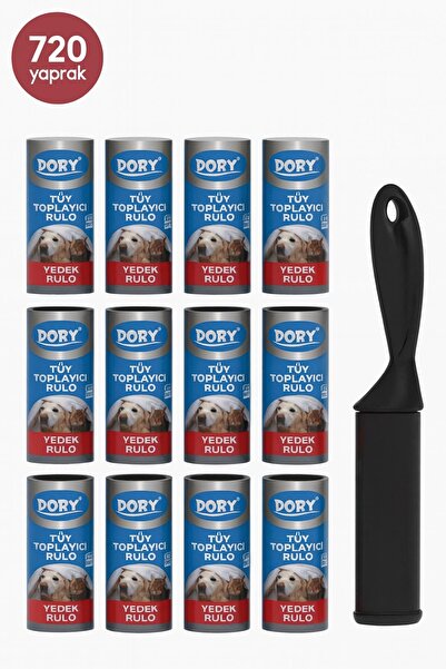 Dory Tüy Toplayıcı Aparat + 12 Adet Yedek Rulo (60 YAPRAK)