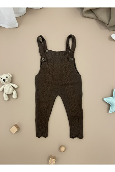 Cloudy Kids Unisex Kız-Erkek Bebek Triko Salopet