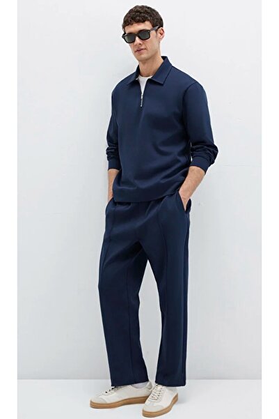 Mavi 0S10382-80872 Half Zipper Sweatshirt Dark Blue