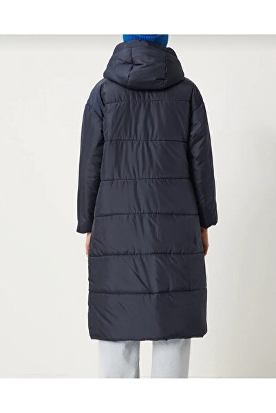 Modamorfo Довгий пальто з фіксованим капюшоном і деталями у вигляді пташиних очей - Laci