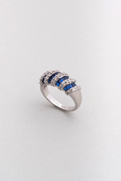 So CHIC... Yakamoz Kabuğu 18 Ayar Beyaz Altın Kaplama Gümüş Yüzük