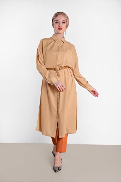 Alvina Buttoned Tunic with Side Slips 4435