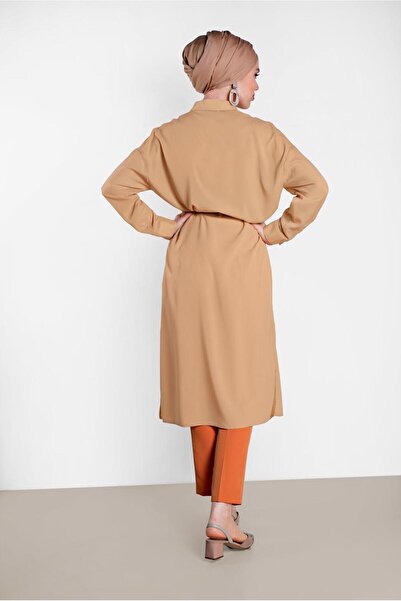 Alvina Buttoned Tunic with Side Slips 4435