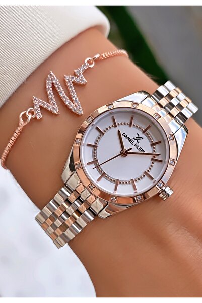 Daniel Klein Marka Gümüş Renk 2 Yıl Garantili Küçük Kasa İnce Kordon Kadın Kol Saati - Bileklik
