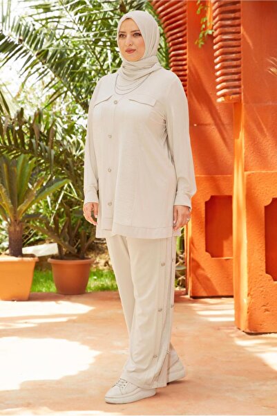 Alvina Button Detail Pants Suit 20746