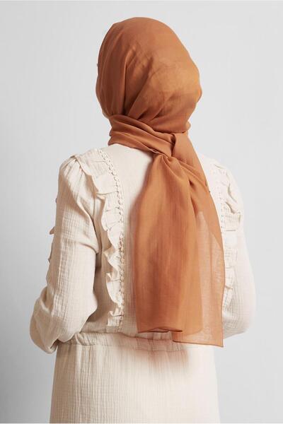 Alvina Shawl - Orange - Plain