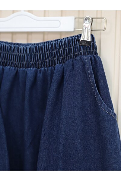 Modamorfo Flounce Hem Buttoned Jacket Denim Suit -K.Laci