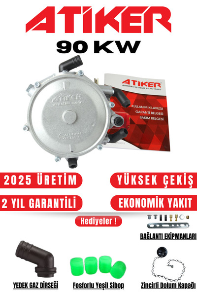 ATİKER Karbüratörlü Lpg Beyin Regülatör 90kw