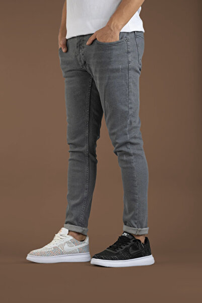 bombe Men's Slim Fit Nail Stretch Fabric Jeans Blue