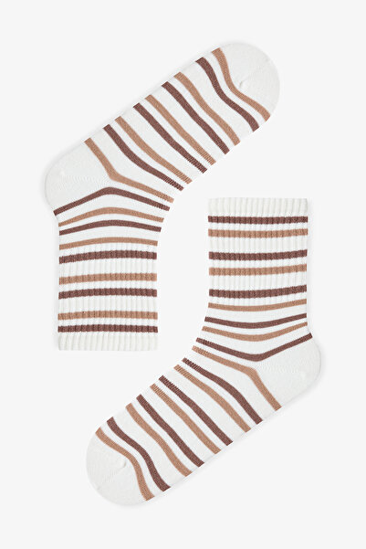 Penti 3 Pairs of Cotton Self-Patterned Teddy Bear Socks