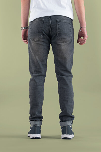 bombe Men's Slim Fit Nail Stretch Fabric Jeans Blue