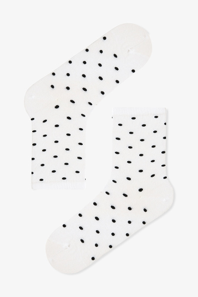 Penti 5 Pairs of Cotton Polka Dot Patterned Socks