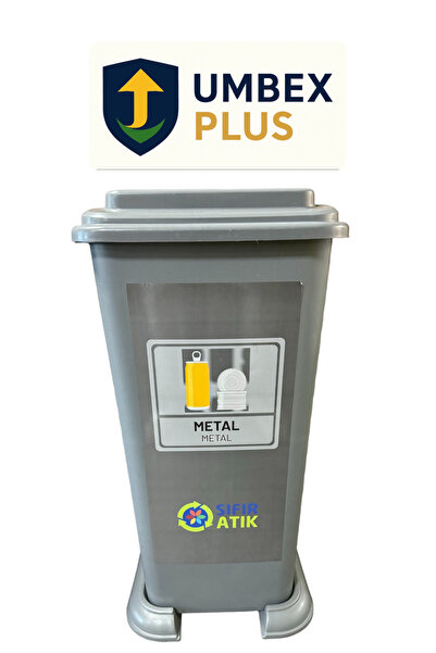 MCK Plus UMBEX 70 Litre Plastik Lüx Geri Dönüşüm Kutusu Geri Dönüşüm Kovası / Sıfır Atık Kutusu A Kalite