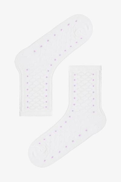 Penti Colorful Girl's Polka Dot Cotton 4-Piece Socks