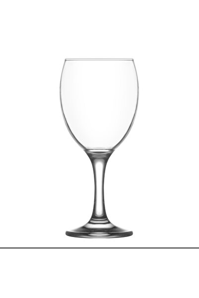 LAV Empire Cam Kırmızı Şarap Kadehi 6'lı 340 ml Ayaklı (Meşrubat Bardağı)