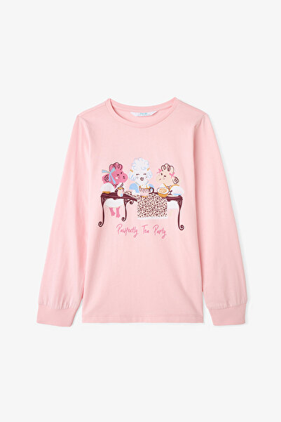 Penti Zweiteiliges Langarm-Pyjama-Set aus Baumwolle mit Leopardenmuster von Pawfectly für Mädchen