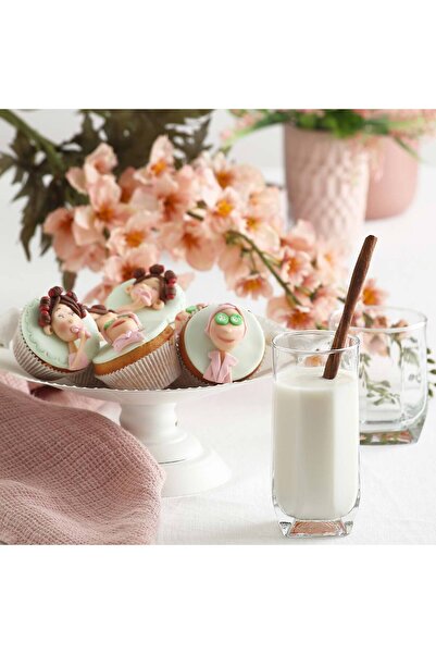 LAV Diamond Cam Meşrubat Bardağı 6'lı 385 ml (Büyük Su/Kokteyl/Limonata Bardağı )