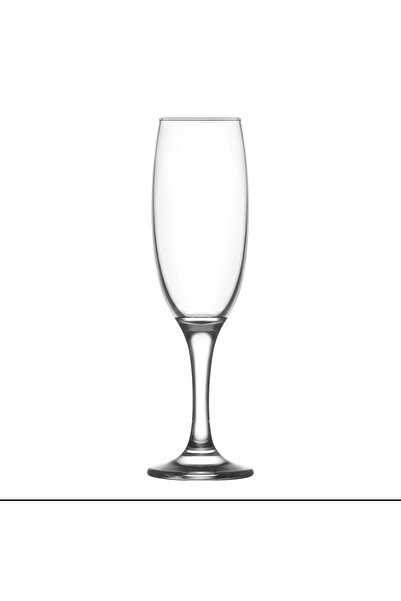LAV Empire Cam Şampanya Kadehi 6'lı 220 ml Ayaklı (Kahve Yanı Su/Kokteyl Bardağı)